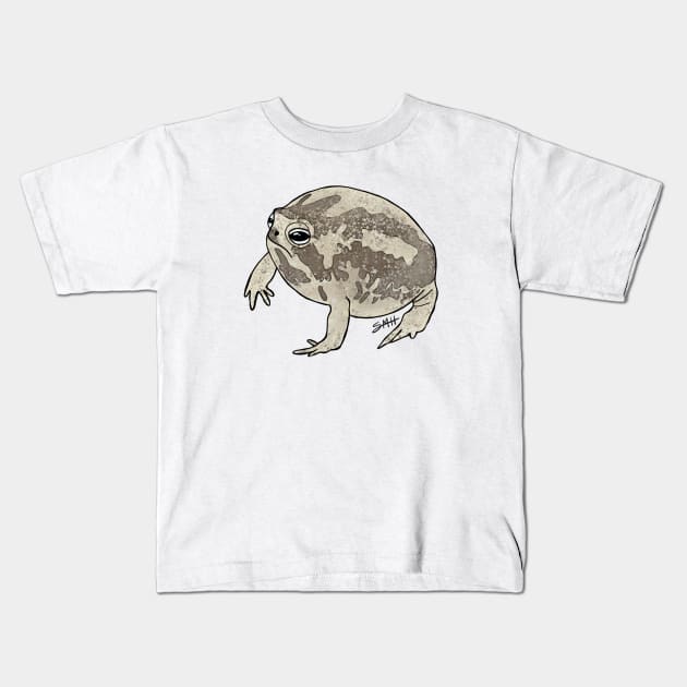 Desert Rain Frog Kids T-Shirt by sarahead